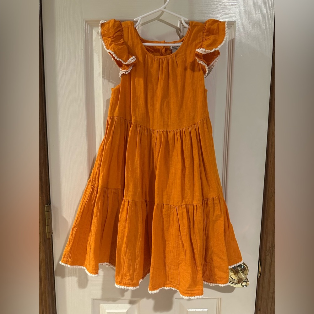 Rachel Zoe Vibrant Orange Kids Dress